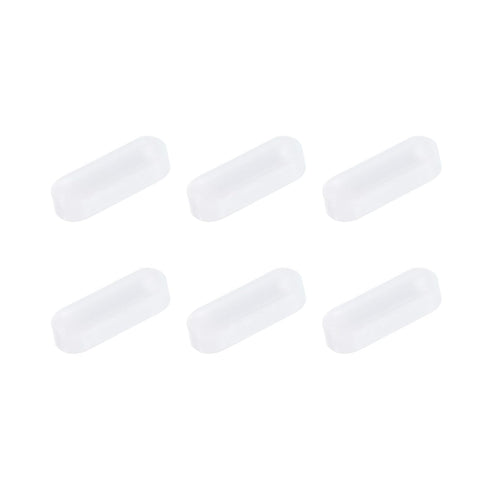 MECCANIXITY Magnetic Stirrer Mixer Stir Bar Rod 15mm(0.59") x5mm Cylinder Shape PTFE Coating Magnet White for Laboratory 6Pcs...