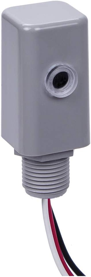 Intermatic EK4136S Nightfox™ Stem Mount Electronic Photocontrol - Reliable Light Sensing for Outdoor & Commercial HID and LED Fixtures - Non-Drift...