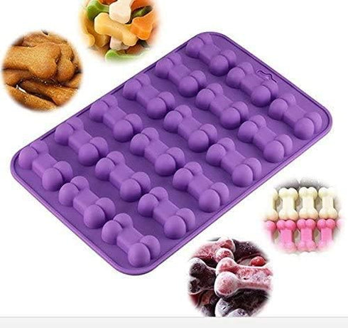 Silicone Molds Puppy Dog Paw and Bone Mold for Dog Treats, Homemade Non-Stick Food Grade, Chocolate, Candy, Jelly, Ice Cube Mold, Cupcake Baking M...