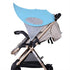 Universal Stroller Sunshade Canopy with Mosquito Net Insect Shield Netting Anti-UV Baby Stroller Sun Visor Infant Carriage Trolley Parasols Canopy...