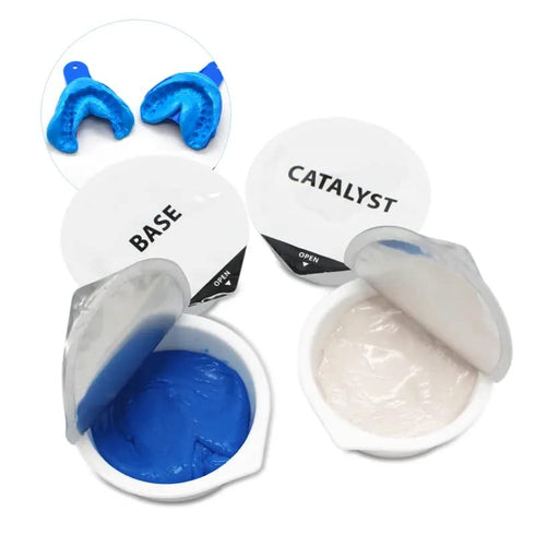 VPS Putty Regular Set - 168 gm Base/Catalyst - for Making Custom Trays, Mouth Guards, Whitening Trays, Ear Molds, Orthodontic Molds, Kit Includes ...
