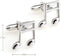Music Banded Beamed Note Pair Cufflinks in a Presentation Gift Box & Polishing Cloth...