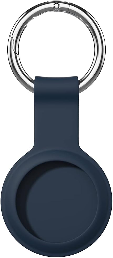 AWINNER Compatible for AirTag Case Keychain,Silicone Protective case Secure Holder with Key Ring (Blue)...