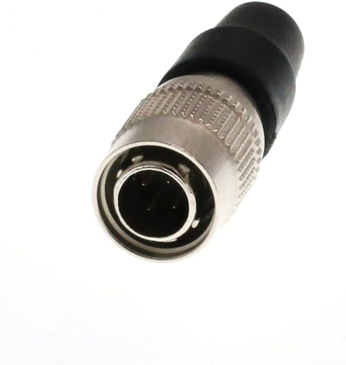 DRRI Replacement Hirose Circular 4 pin Male Plug Connector HR10A-7P-4P for Sony/Sound Devices ZAXCOM (Male Plug, 4Pin)...