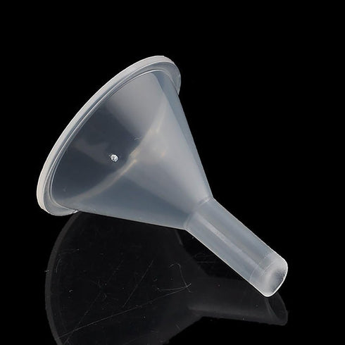 10Pcs White Small Clear Plastic Mini Funnels for Bottle Filling, Perfumes, Essential Oils, Science Laboratory Chemicals, Arts & Crafts Supplies Cl...