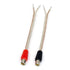 2-Pack RCA Female to Speaker Wire Adapter Cable, 5.5-inch/14cm - Black/Red, Audio Video Conversion for Amplifiers and Audio Receivers...