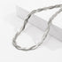 Double Layer Cross Twisted Snake Chain Choker Necklace for Women Sexy flat Herringbone Clavicle Link Necklaces Jewelry...