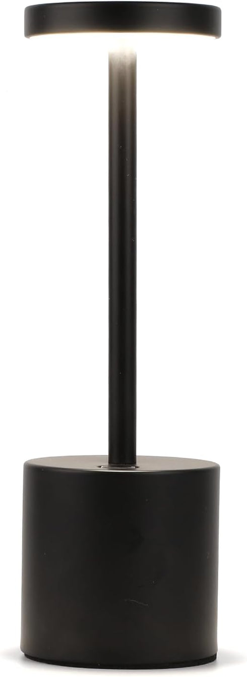 LED Cordless Table Lamp, Rechargeable Battery Operated Lamp, Stepless Dimmable USB Portable Powered Desk Lamp Night Light, for Office Bedroom Dorm...
