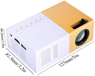 Mini Projector,1080P HD Portable Mini Private Home Theater Projector,Outdoor&Indoor LED Movie Projector,Suitable for Party Traveling Camping...