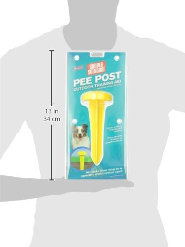 Simple Solution Pee Post Outdoor Potty Training Aid | Pheromone-Infused Yard Stake with GO HERE™ Technology | 13 Inch Stake...