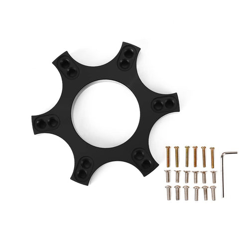 RASTP Aluminium 70mm Steering Wheel Adapter Plate Fit for Thrustmaster T300RS with 13 14 Inch Steering Wheel-Black...