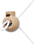 DYZD Single Hole Cord Lock Plastic Spring Toggle Stopper Cord Rope End for Drawstrings, Paracord (20PCS, Khaki)...