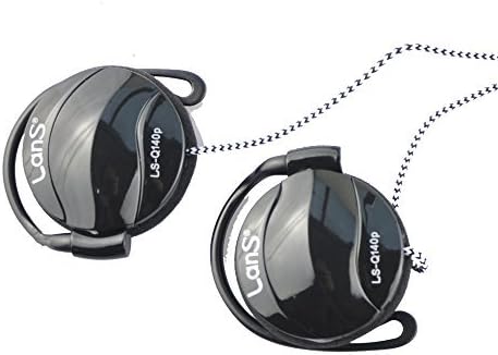 NewSilkRoad Sports Ear Hook Padded Stereo Over The Ear Headphones Headset with Braided Cable Mic Control for Devices with a 3.5mm Input,Retail Pac...