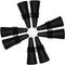 ANIN 8 pcs of Wine Stoppers, Reusable Silicone Beverage Bottle Sealer Replacement with Grip Top for Cork to Keep the Wine Fresh - Black...