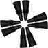 ANIN 8 pcs of Wine Stoppers, Reusable Silicone Beverage Bottle Sealer Replacement with Grip Top for Cork to Keep the Wine Fresh - Black...