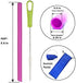 14 Pcs Reusable Silicone Straws 5.5" Mini Small Short Pipe Kids Straw for Baby Toddlers/Children Take & Toss/Tumbler, Chewy, Safe Smoothies Drinki...