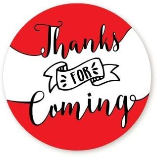Thank You Stickers | Thanks for Coming Stickers | 1.67"- 48 Round Thank You Labels | Wedding Thank You Stickers | Baby Shower Thank You for Coming...