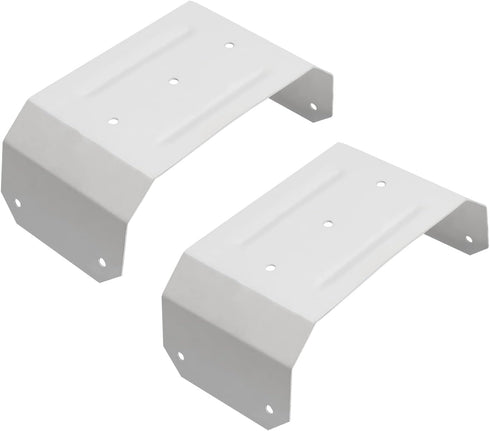 Downspout Adapter Gutter Pipe Clip Hidden Bracket 3x4 White Set of 2...