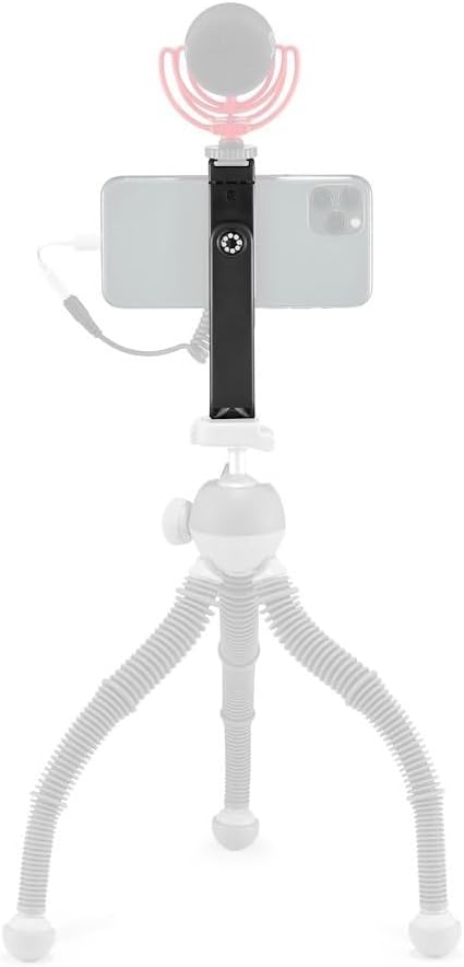 JOBY GripTight 360 Phone Mount, Compact and Durable Smartphone Mount with 1/4-20” Thread and Double Accessory Shoe Mount, Suitable for Smartphone ...