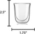 JoyJolt Javaah Double Walled Espresso Glasses Espresso Cups Set of 2 | 2-Ounces...