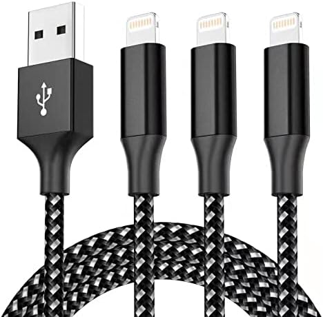 MenoSupp Phone Charger Cable Fast Charging Nylon Braided Long Cord USB Cables...
