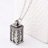 Luomi Doctor Who 4 Pack Different Necklace Wibbly Wobbly Timey Wimey 11th Doctor Sonic Screwdriver Pewter Finish Inspired 3D Police Box...