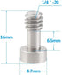 CAMVATE 1/4"-20 Camera Screw Adapter with Hexagon Socket Head for Tripod Baseplate(5 Pieces) - 2550...