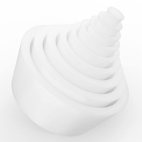 stonylab Silicone Filter Adapter Cones, 9-Pack Durable Tapered Collar Rubber Stopper Buchner Funnel Flask Cones Adapter Set, Wear Resistance Smoot...