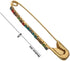 Colourful Saree/Safety Pins Brooch One Side of Safety Pin Decorated with Diamonds Set of 12,Decorative Safety Pins...