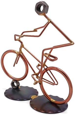 Free Style Bike Collectible Handmade Metal Art Figurine, Desk Accessories, Trophy, Boss Gift, Home Office Décor, Cycling...