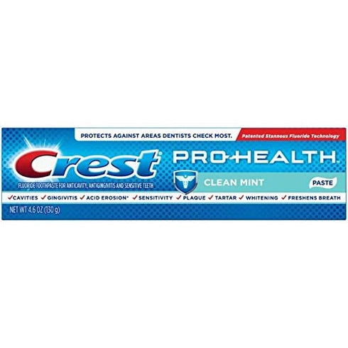Crest Pro-Health Toothpaste, Clean Mint 4.6 oz (Pack of 2)...