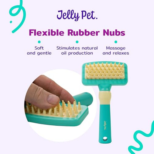 Deshedding Dog Bath Brush, Curry Brush for Short-Hair Dogs, Shampoo, Massage and Deshed, Use Wet or Dry, Professional Grooming Quality...