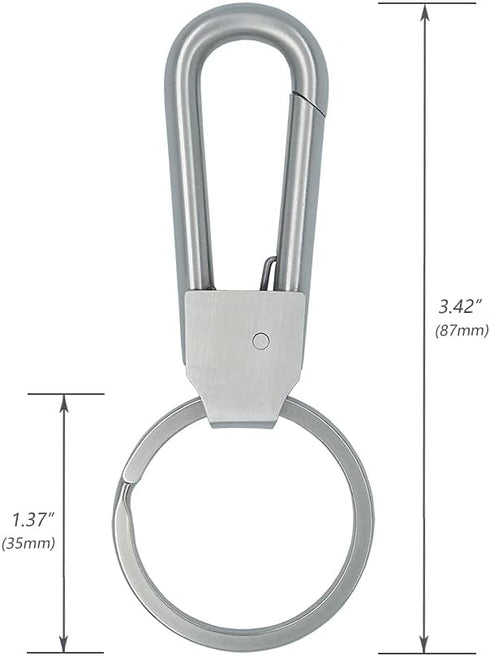 Stainless Steel Key Chain Heavy Duty Car Key Clip with Belt Hook...