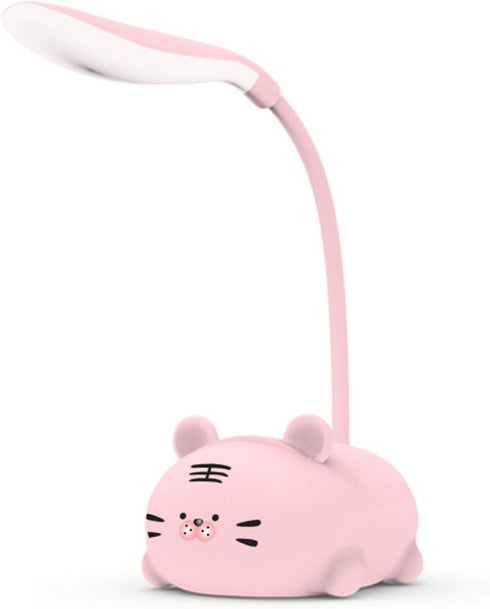 Kids Lamp, Cute LED Desk Lamp for Kids, Mini Animal Night Light, USB Rechargeable Flexible Cartoon Lamp Eye-Care Lighting for Bedroom (Tiger G, Pi...
