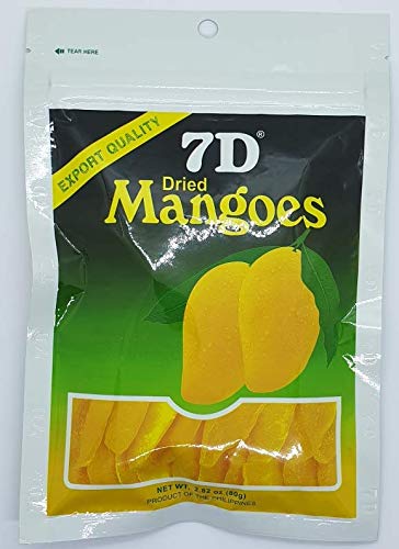 Naturally Delicious 7D Mangoes Tree Ripened Dried Mango 2 pack...
