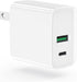 USB C Wall Charger PD 20W, Dual Port Power Delivery Fast Charge Block Plug Adapter Compatible with iPhone 15/14/13/12/11/Pro Max, XS/XR/X, AirPods...