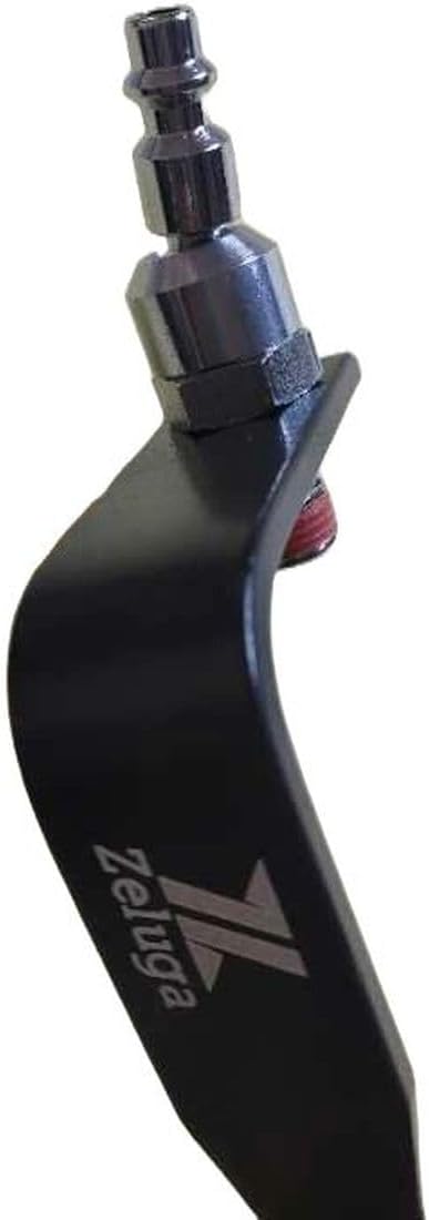 22-413 Heavy Duty Aluminium Pneumatic L-Shaped Rafter Hook for Nail Guns with 1/4in. Industrial Body and 1/4in. Male NPT Swivel Fitting (1/4 inch)...