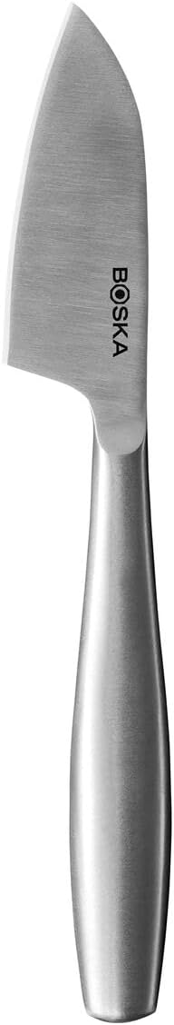 BOSKA Stainless Steel Cheese Knife - Copenhagen Nr.3 For All Types of Cheese - Multi-Functional Cheese Slicer - Handheld Slicer - Silver Non-Stick...