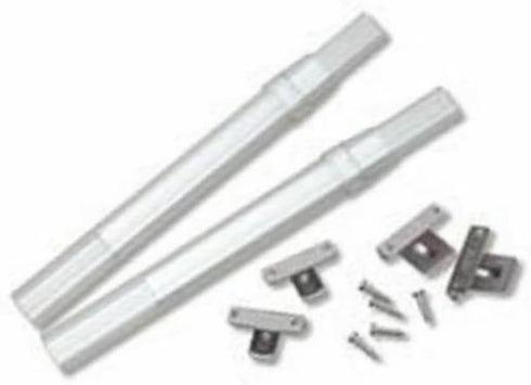 Graber Crystal Clear Sash Curtain Rod - 2 Rods per Package (11 1/2 to 20-Inch Adjustable Width, Clear)...