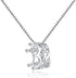 Simulated Diamond Princess Crown Necklace for Women, 925 Sterling Silver CZ Stone Crown Necklace...