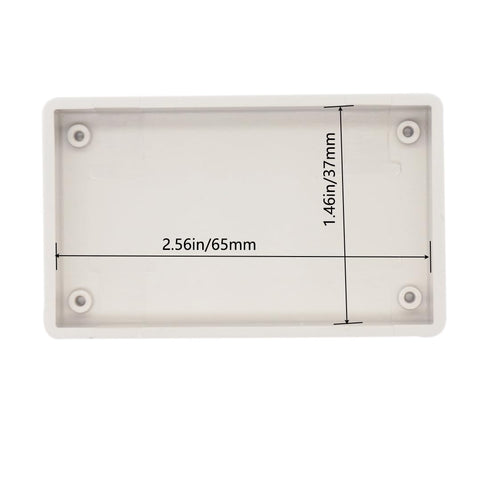 Zulkit 5Pcs Project Boxes ABS Plastic Electrical Project Power Case Small Junction Box White 2.76 x 1.65 x 0.71 inch (70 x 42 x 18 mm)...
