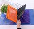Binder Fabric Pencil Pouch 3-Ring Binder Pencil Case Bag with Zipper 4 Pack (Orange)...