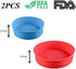 Round Silicone Cake Mold Baking Bakeware Pan - 6 Inch and 8 Inch - Set of 2 - BPA Free - Kitchen Baking Tool with Egg White Separator...