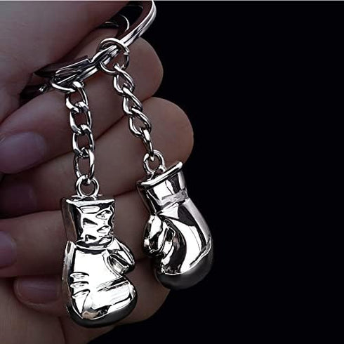 Keychain Boxing Gloves Pendant Keyring Metal Key Chain, Christmas/Birthday/Valentine's Day Gift for Men and Women Pack of 2...