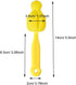 Long Handle Bottle Nipple Cleaner Sponge Brush, BPA-Free Bottle Scrubber - Yellow|6 Pack...