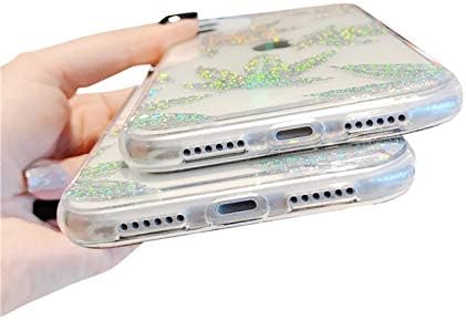 Blingy's for iPhone 13 Pro Case (6.1 inch), Hemp Style Sparkling Bling Bling Glitter Weed Style Transparent Soft TPU Protective Clear Case Compati...