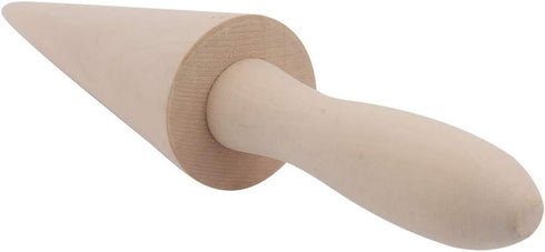 Ice Cream Cone, Wooden Waffle Cone Roller Waffle Roller Pastry Roll Cake DIY Cooking Kitchen Tool Decorating Baking Accessory...