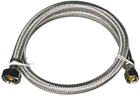 Plumb Pak PP23808 Ez Faucet Supply Tube, 3/8 X 1/2 In, Compression X Fip, 30 In L, Stainless Steel, 30 Inches...