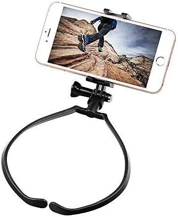 Neck Holder Lazy Neck Holder Stand Universal Neck Hanging Holder Smart Phone Sport Camera Self-timer Tool Adjustable 4-6 inch Bracket Compatible w...