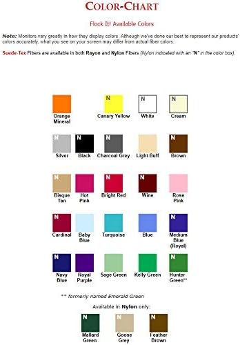 Donjer Suede-Tex Flocking Fiber, 3 oz Bag, Cardinal (Nylon)...